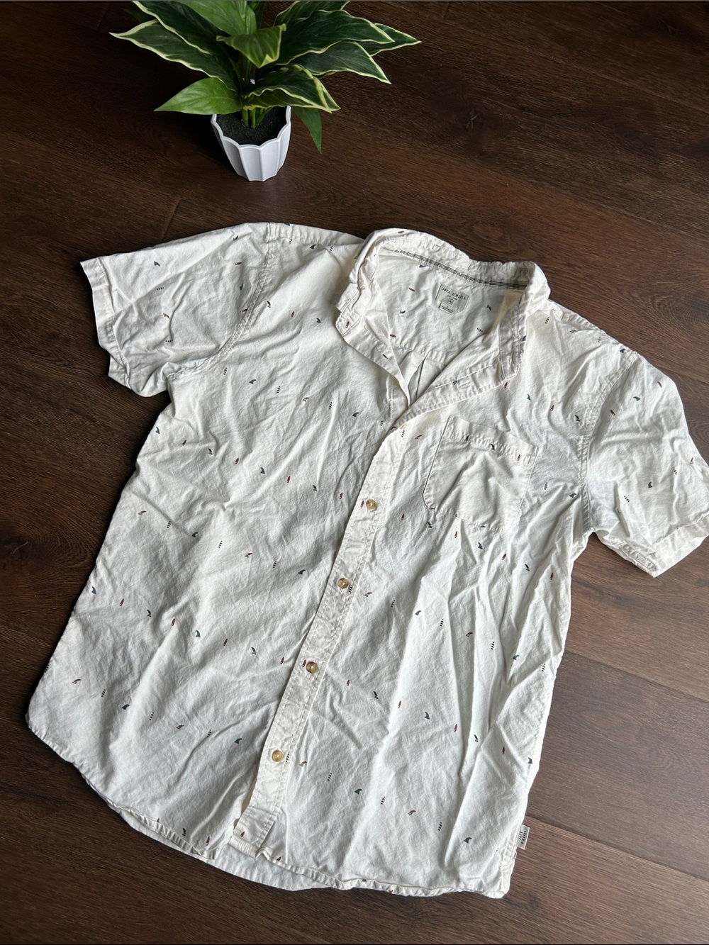 Men's Jack O'Neill Button Down Shirt with Surfboard Pattern | Jack O'Neill Shirt